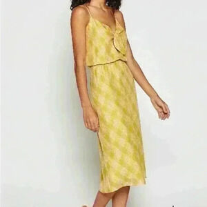 Joie Abiah Vintage Moss Spaghetti Strap Midi Dress Size M.
